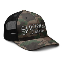 Sheridan, Oregon Camouflage trucker hat