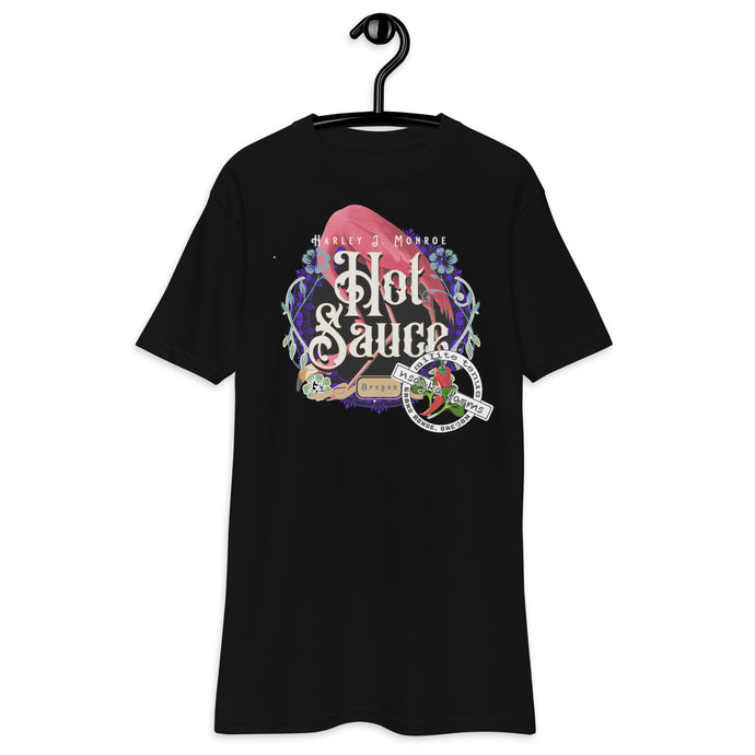 Hot Sauce (Flamingo) premium heavyweight tee