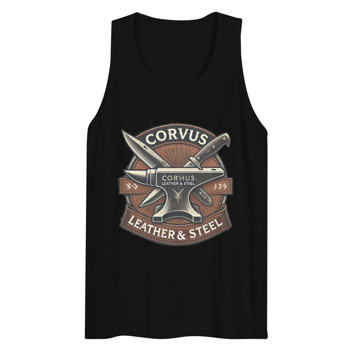 Corvus Leather & Steel Men’s premium tank top