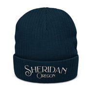 Sheridan, Oregon Ribbed knit beanie
