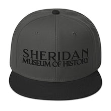 Sheridan Museum of History  (Black Font) Snapback Hat